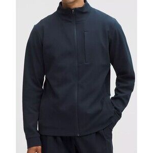Lululemon Sojourn Jacket Mens Medium Warpstreme Blue Slim Fit Full Zip